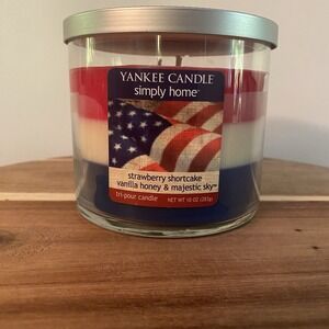 Yankee Candle 10 oz AMERICANA TRIO Double Wick Tumbler Candle Rare NEW